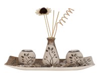 Tealightholder-Set with flower