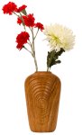 Vase Porcelain wooden finish h=31cm