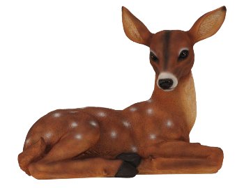 Deer lying big h=35,5cm w=44cm