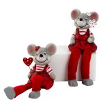 Mouse-Couple with soft legs & metal