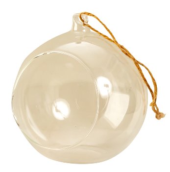 glass ball with opening for self