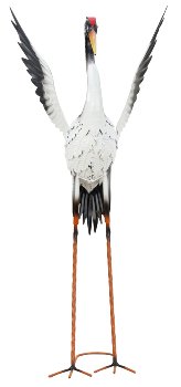 Metal stork standing h=82cm w=42cm