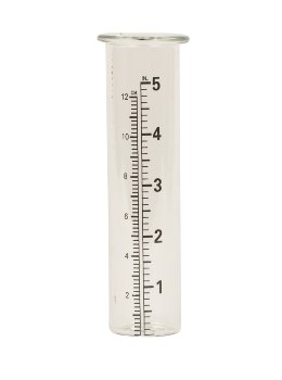 Ersatzglas-Regenmesser h=15cm, d=4,5cm
