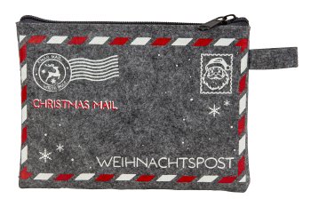 Felt bag "Christmas Mail" 17,5x13cm