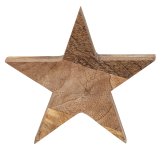 Wooden-star for standing h=14,5cm