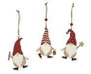Wooden Xmas sleeping gnomes in wooden
