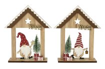 Weihnachtshaus "Xmas" aus Holz h=22cm