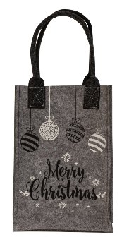 Felt bag grey "Merry Christmas"