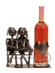 Metal Wine-bottle holder "couple on