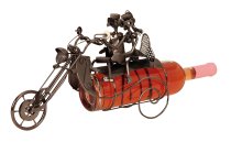 Metal Wine-bottle holder "motorbike with