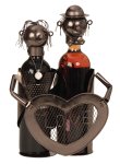 Metal Wine-bottle holder "love couple"