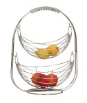 Metal fruit swing chromed standing with