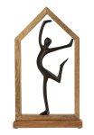 Woman-Figure in dance position in house