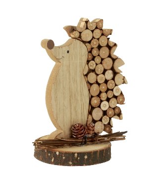 Wooden hedgehog h=14cm