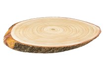 Tree Slice with bark ca.h=4cm,