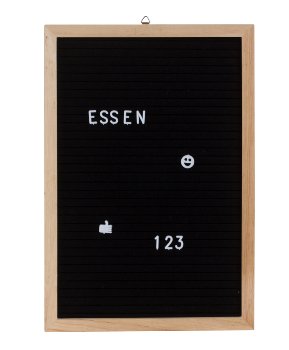 Wooden letter board 30x45cm with 458