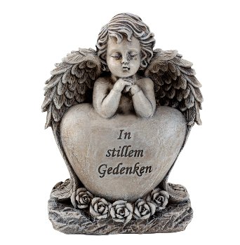 Angel grey with heart "In stillem
