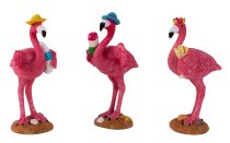 Urlaubs-Flamingo h=12-12,5cm b=6-6,5cm