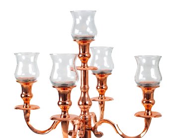 Glass inserts small for candleholder
