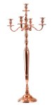 5-armed candleholder rose gold h=98,5cm