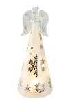 Glass angel with crystal skirt h=20cm