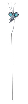 Gartenstecker Vogel mit Glasaugen h=76cm