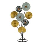 Moderne Metall-Dekoration "Blumen" zum