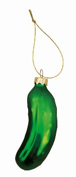 Christmas Pickle green for hanging h=9cm