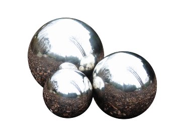 ball stainless steel silver d=15cm