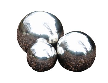 ball stainless steel silver d=20cm