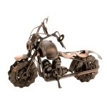 Metall-Motorrad kupfer h=15cm l=22cm