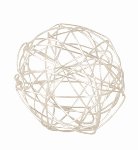 Wire ball silver d=4cm