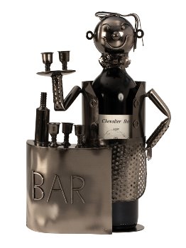 Wein-Flaschenhalter 'Barkeeper' h=32,5cm