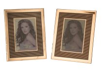 Glass picture frame with glitter h=23cm