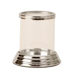 candle holder from metall and glass