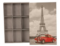 Boxes with Eiffel tower-motive,. set=1