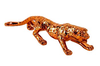 Leopard bronzefarben h=6cm b=30cm
