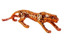 Leopard bronzefarben h=12cm b=55cm