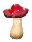 Fly agaric standing h=16cm w=11cm