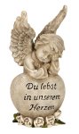 Angel on phrase-stone h=18,5cm