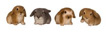 Bunny with floppy ear h=6,5-7cm w=9-10cm