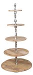 Wooden Cake Stand 5 tiers, h=158cm