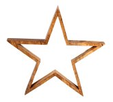 Wooden star for standing h=34,5cm w=36cm