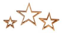 Wooden stars for standing set price for