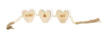 Word-Chain "You & Me" h=6,5cm w=54cm