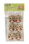 Wooden owl with clip h=4,5cm