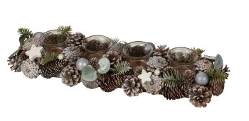 Advent wreath oblong for tealights