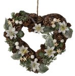 Xmas wreath heartshape with