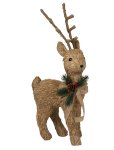 Straw reindeer lightbrown for standing