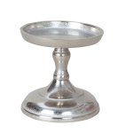 Candleholder for 1 candle silver h=11cm